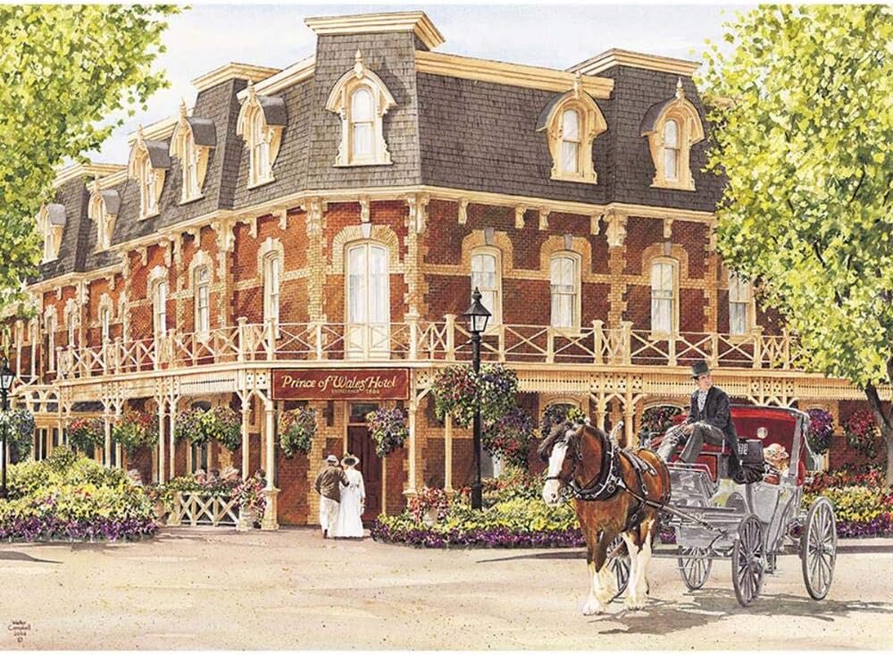 Cobble Hill Puzzles Prince of Wales Hotel 1000 Piece History & Geography Jigsaw Puzzle