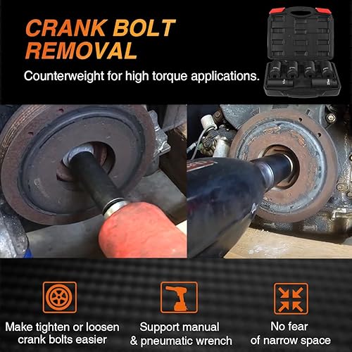 Miniatura 2 de Juego de 6 dados de tornillo de manivela de 1/2 pulgadas, 0.669 in, 0.748 in, 0.827 in, 0.866 in, 0.945 in, 1.063 in, juego de llaves de equilibrio