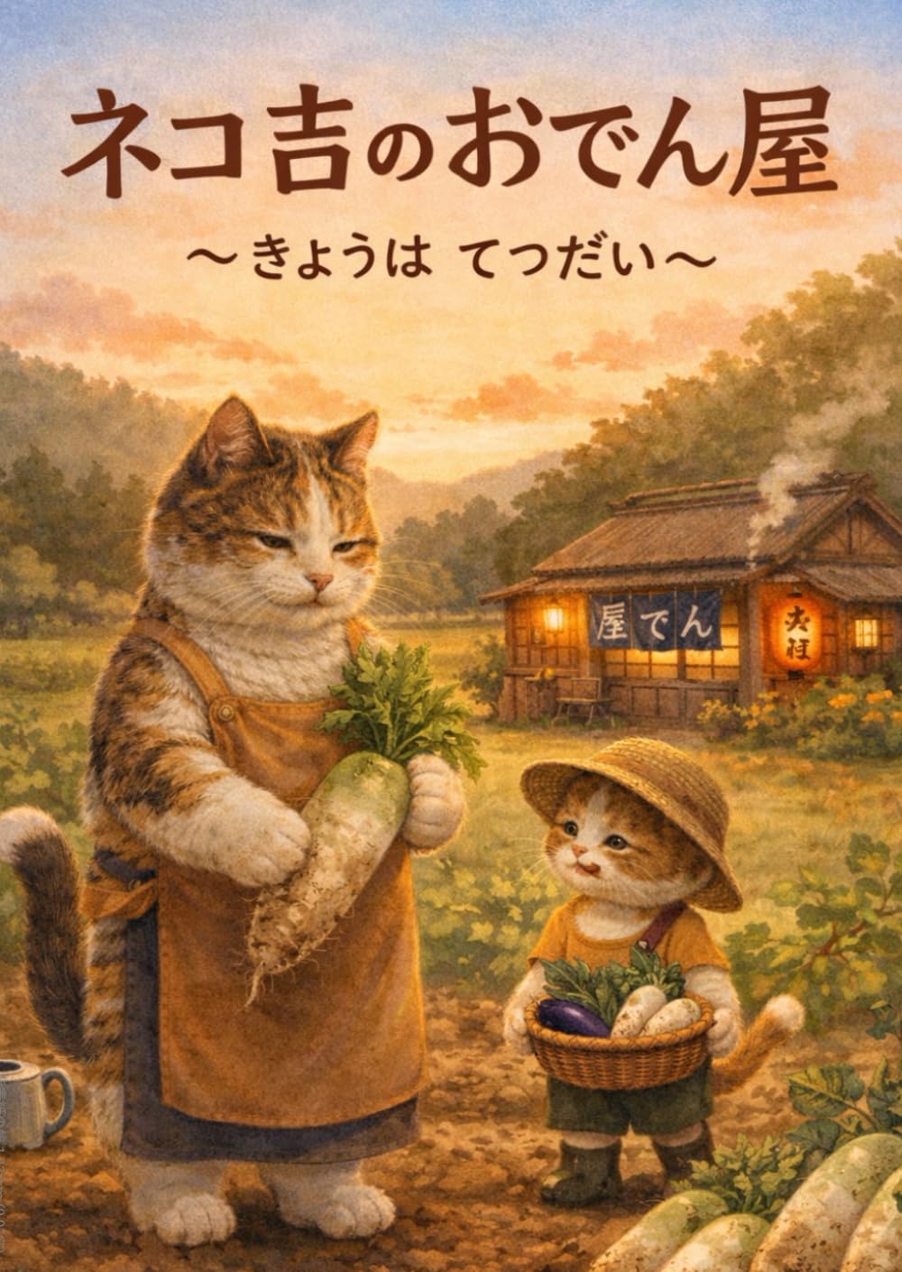 ネコ吉のおでん屋　きょうはおてつだい