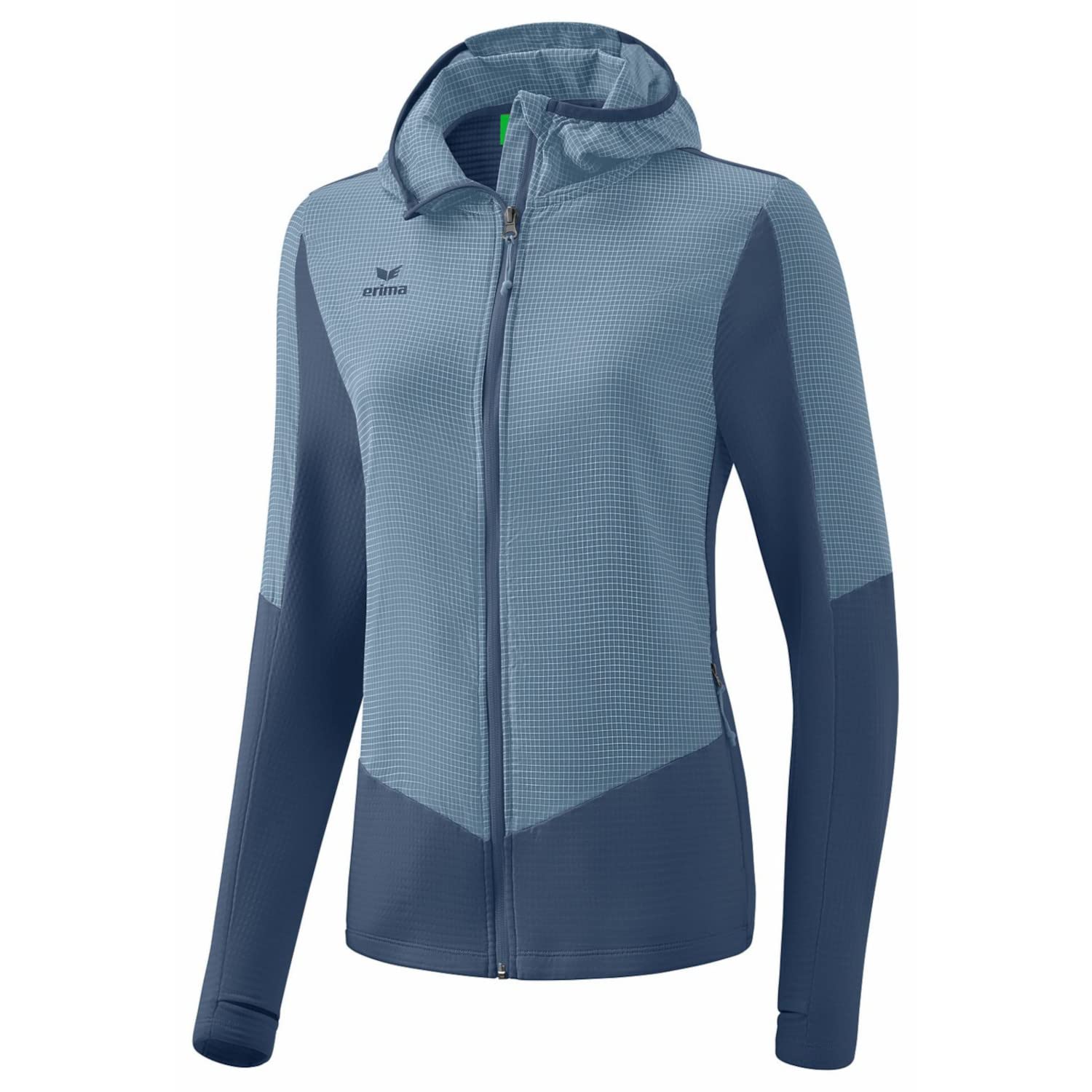 Erima Women's Hybrid Lite Jacket, Vintage Indigo/Faded Denim, 40