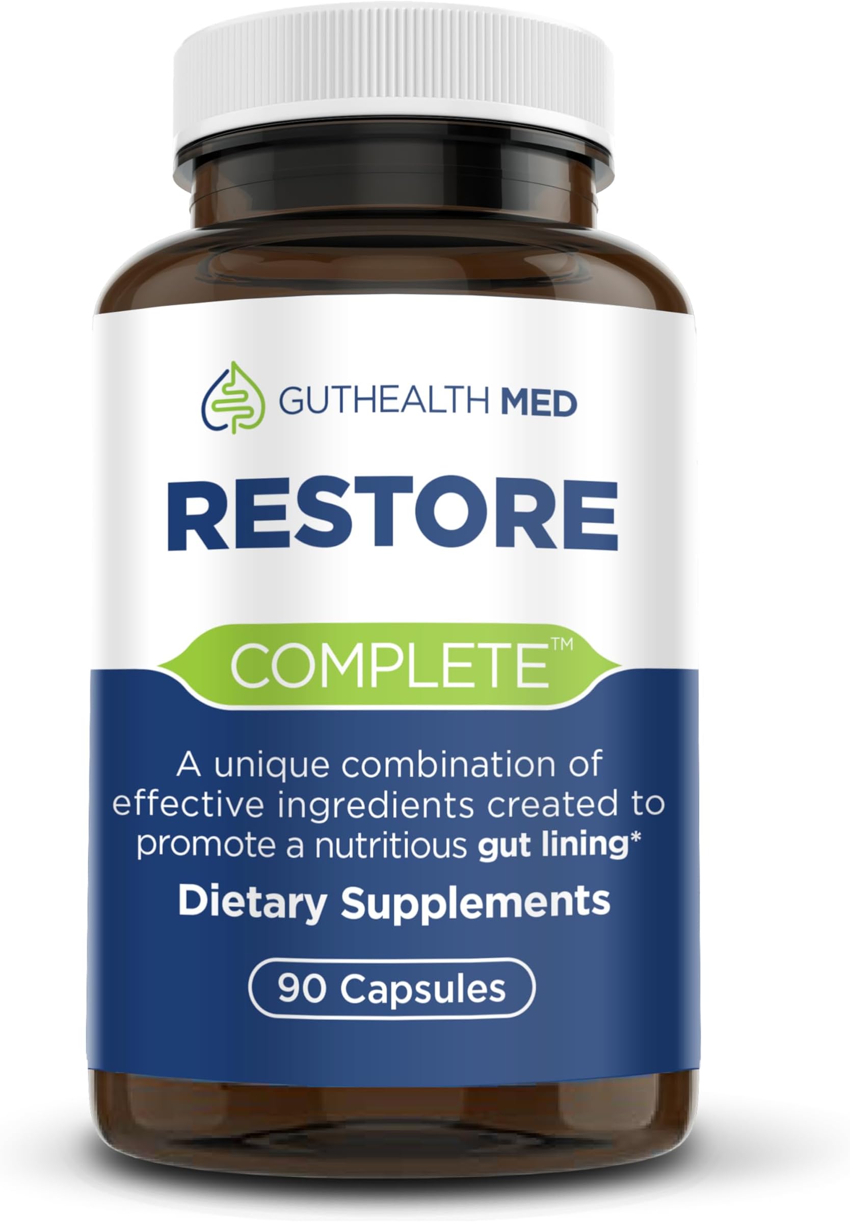 Guthealth MD Total Pro Restore - Totality Complete Restore Revitalize - Maximum Leaky Gut Relief | Total Full Restore for The Gut Lining Support Blend 90 Capsules