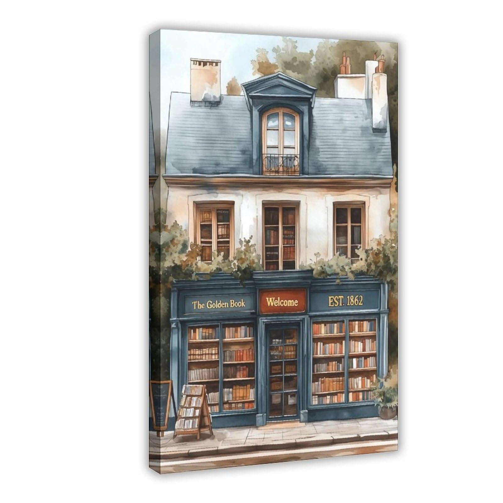 Bareronor Bookish Canvas Poster for Living Room Decor Gift