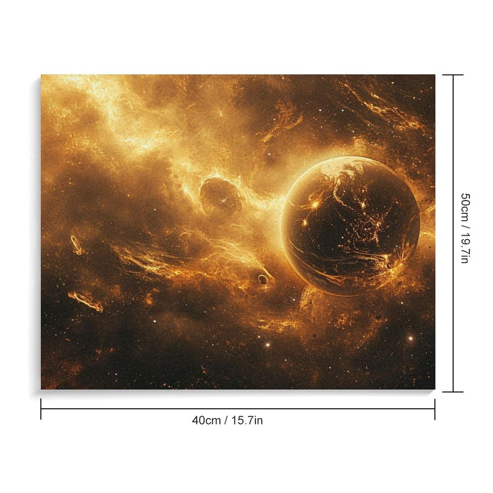 Amazon | 宇宙全体で燃え上がる太陽フレア 数字キットによる絵画 数字