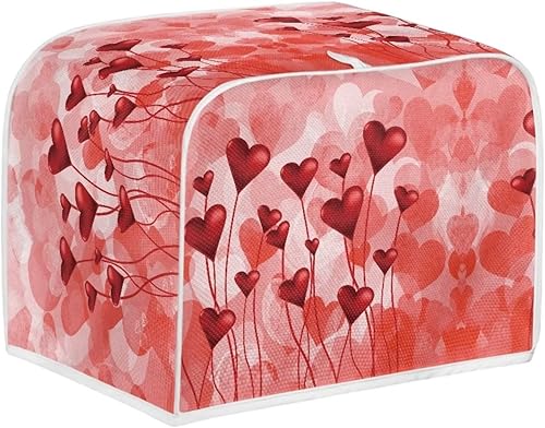 Vista 9 de Cubiertas para tostadora de mármol rosa con ranura ancha de 4 rebanadas, cubierta para máquina de pan, fundas para electrodomésticos de cocina, Rosa