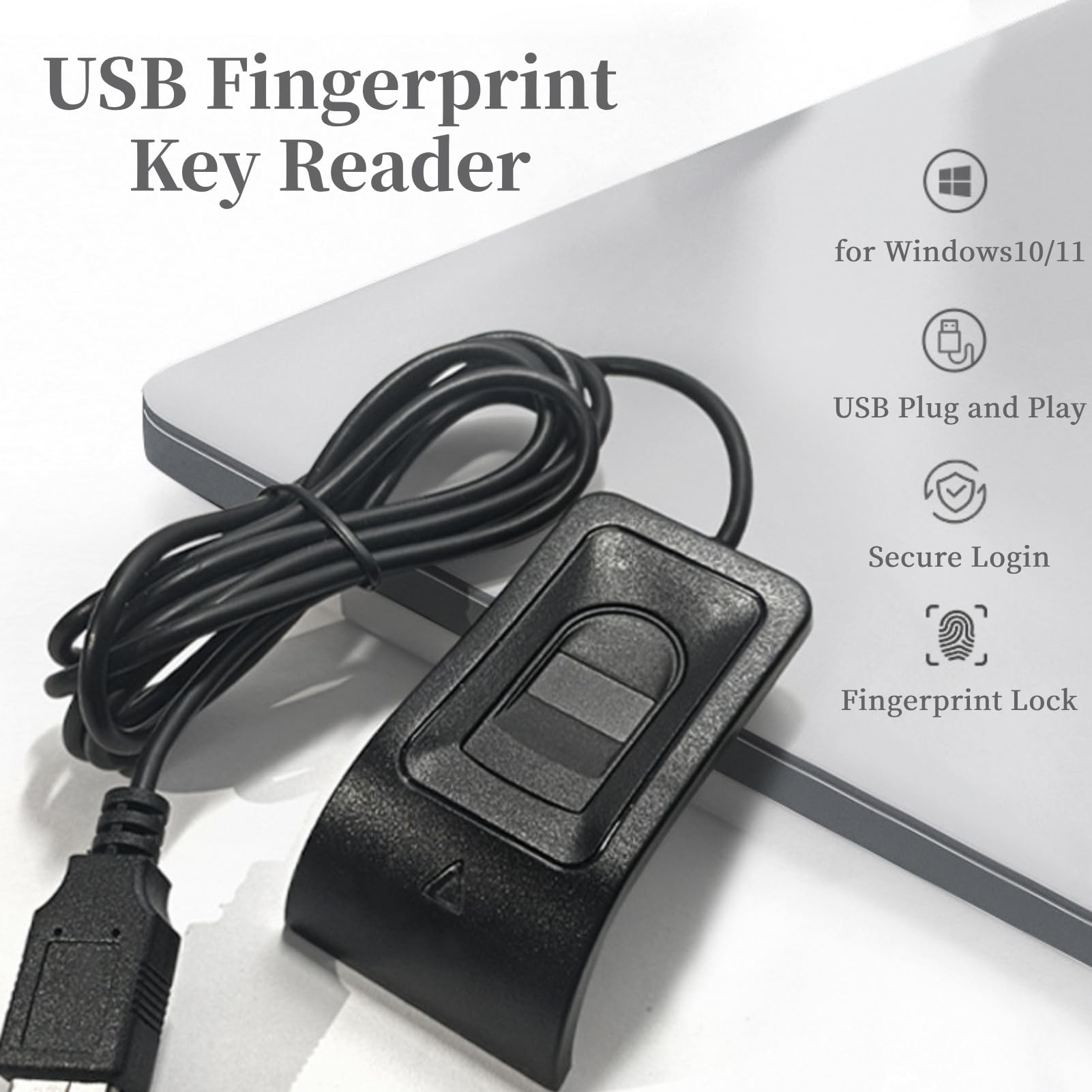 Desktop USB Fingerprint Reader, Computer Fingerprint Key Reader - Image 2