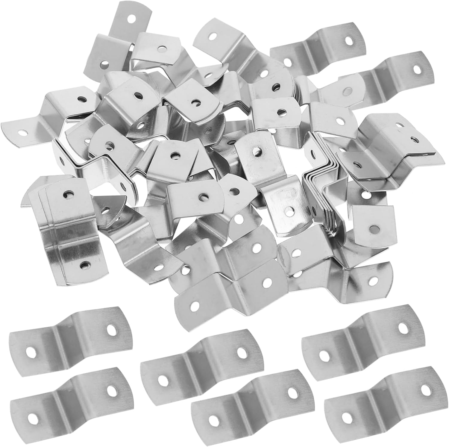 FOYTOKI 100pcs Z Type Hook Picture Frame Brackets Heavy Duty Hangers Heavy Duty Hook Metal