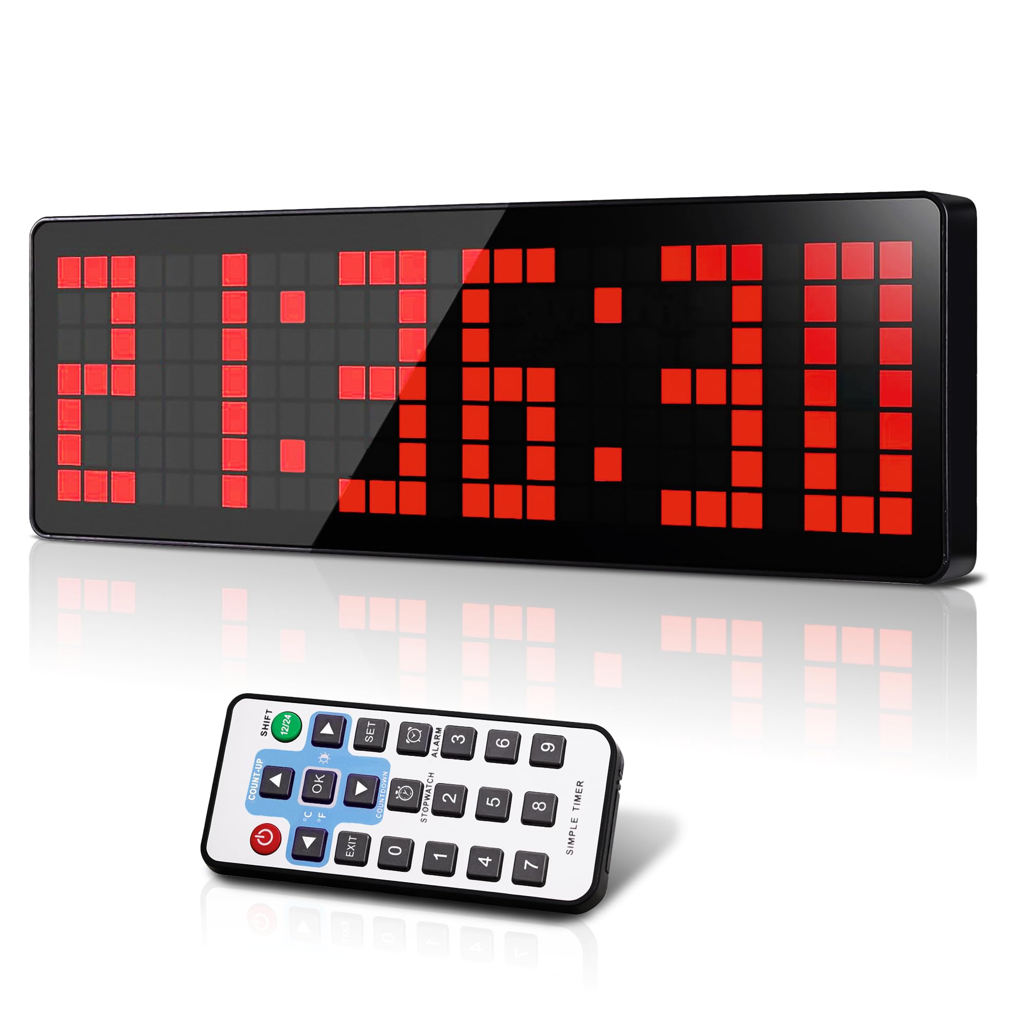 Timer da Palestra 13.2" LED Gym Timer Countdown Up Cronometro Luminosità Regolabile Telecomando