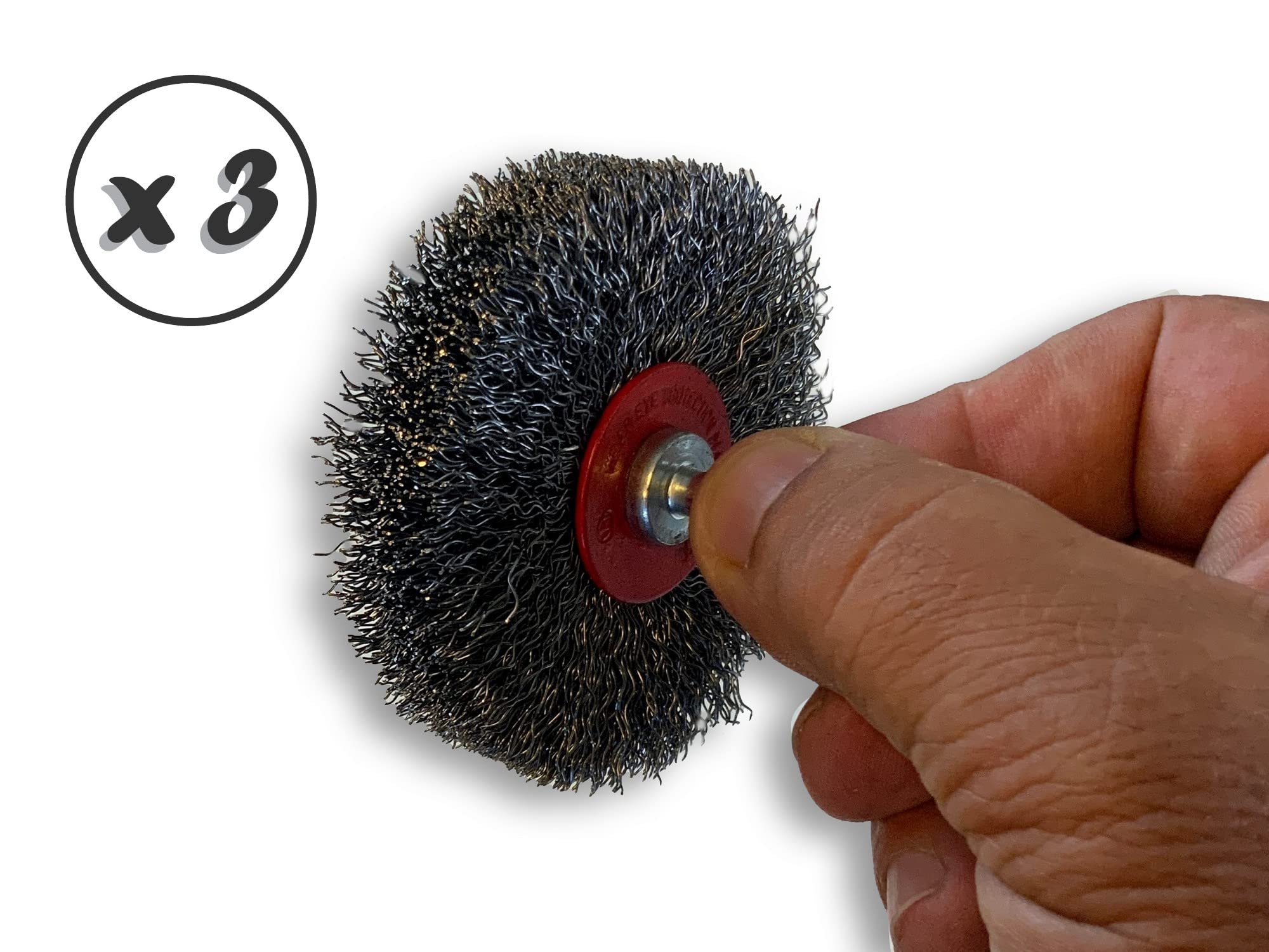 Kibros Lot 3 brosses circulaires tige Ø 75 mm acier dur 18 mm