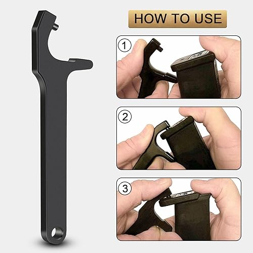 Miniatura 3 de Kit de herramientas Glock, con herramienta de desmontaje de revista, herramienta de visión frontal, herramienta de punzón de alfiler y bolsa de tela