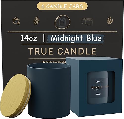 Miniatura 15 de Tarros de 8 onzas – Tarros de velas vacíos para hacer velas – Tarro de vela a granel – Tapas de tarros de vela de vidrio – Fabricación de velas