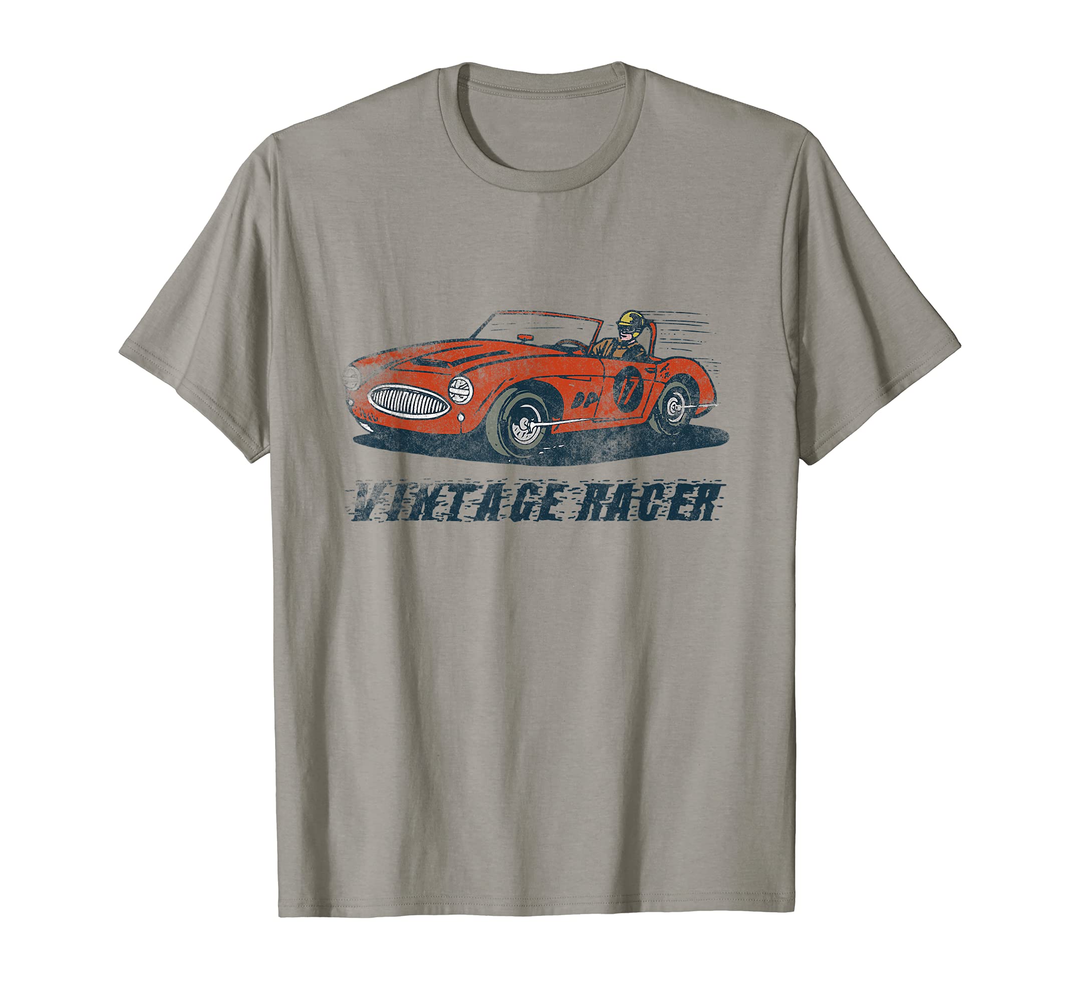 UnknownVintage Racer T-Shirt Speed King Racing Car Silhouette Gift