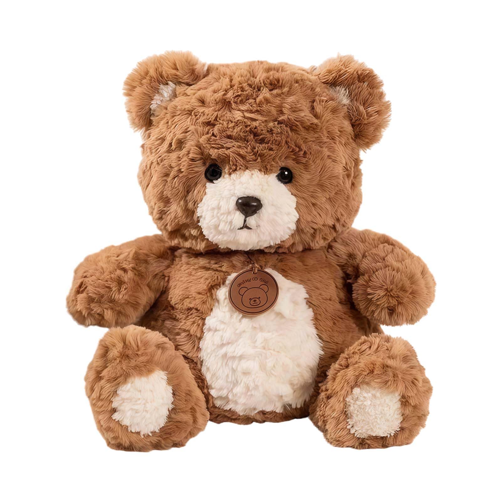 SKIPTHYBER Small Brown Teddy Bear, 30cm Cartoon Stuffed Animal Plush Soft Cuddly Toy Baby Teddy Bear Plush Toys Brown Bear Gifts for Birthday,Surprise Toys Christmas Valentine's Day