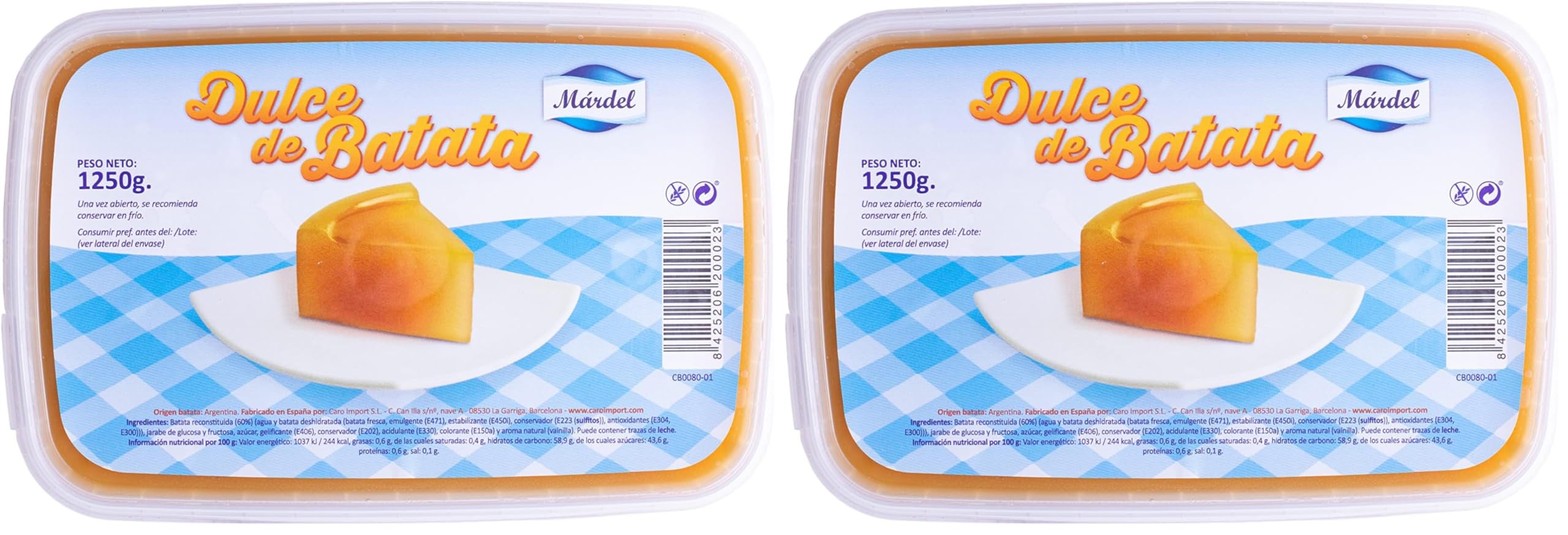 Mardel Dulce De Batata, 1250g — view 3