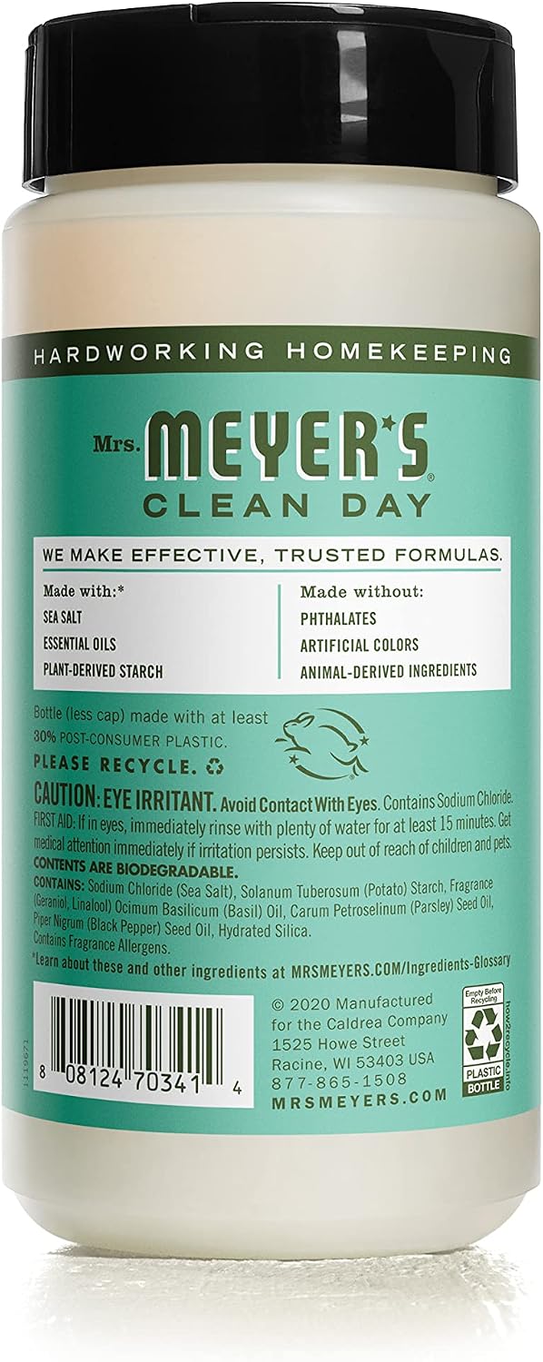Mrs. Meyer's Laundry Booster, Pair with Liquid Laundry Detergent or Detergent Pods, Basil, 18 oz