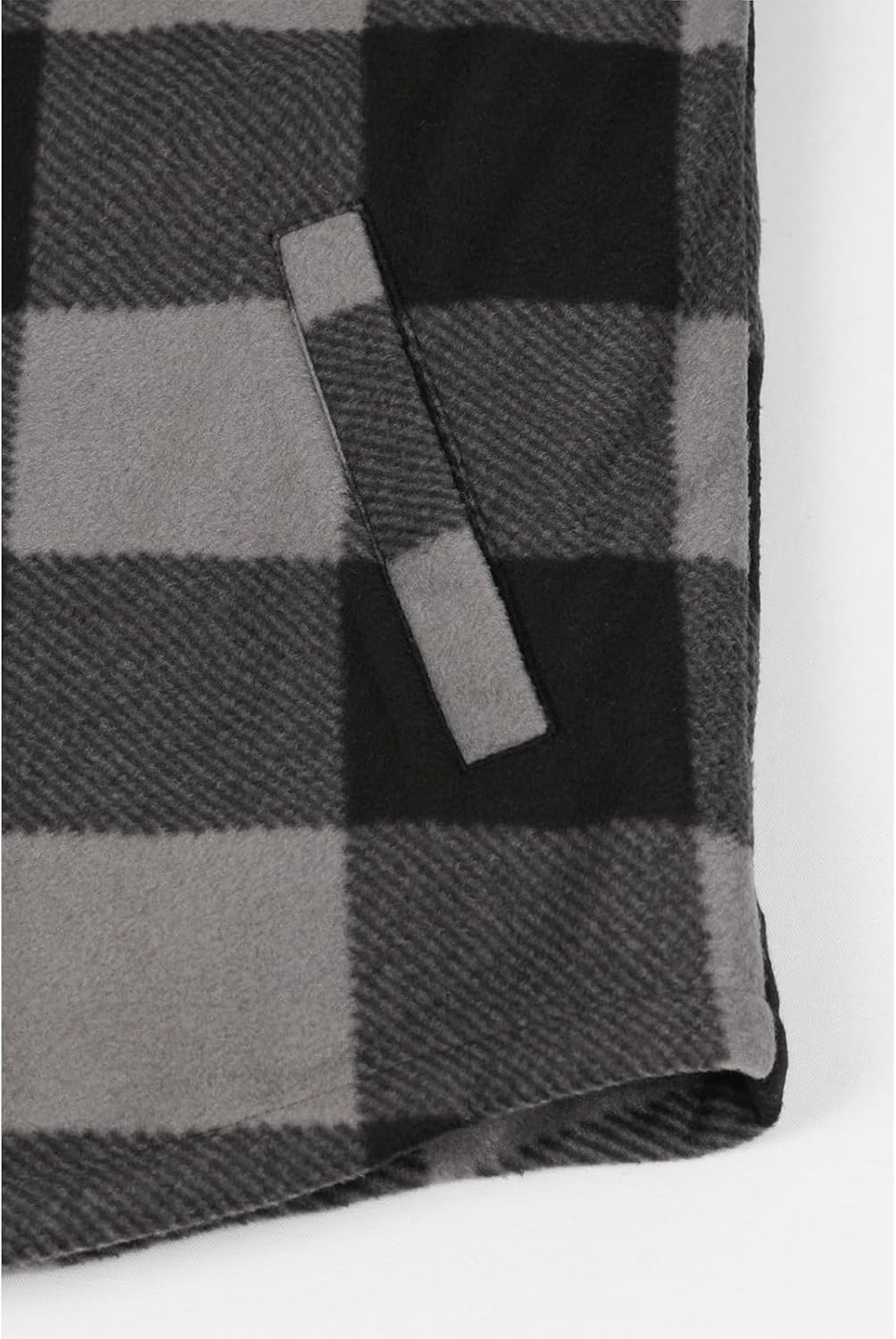 ZENTHACE Men's Quilted Lined Plaid Shacket, Workwear Fleece Overshirt