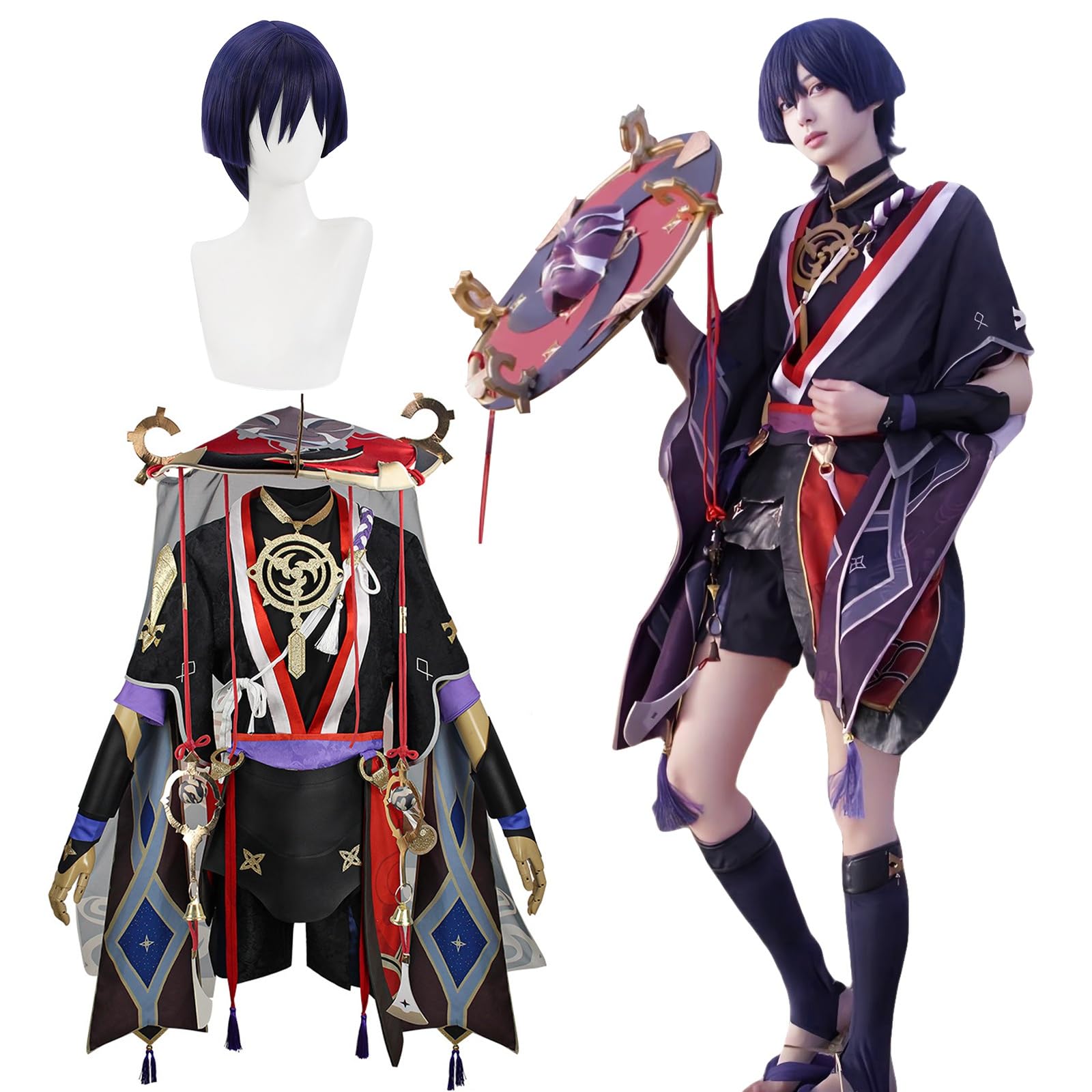 【新品未開封】 原神 コスプレ 衣装 放浪者 スカラマシュ ウィッグ付き 楽天市場】原神 Genshin スカラマッシュ 放浪者 ウィッグ かつら