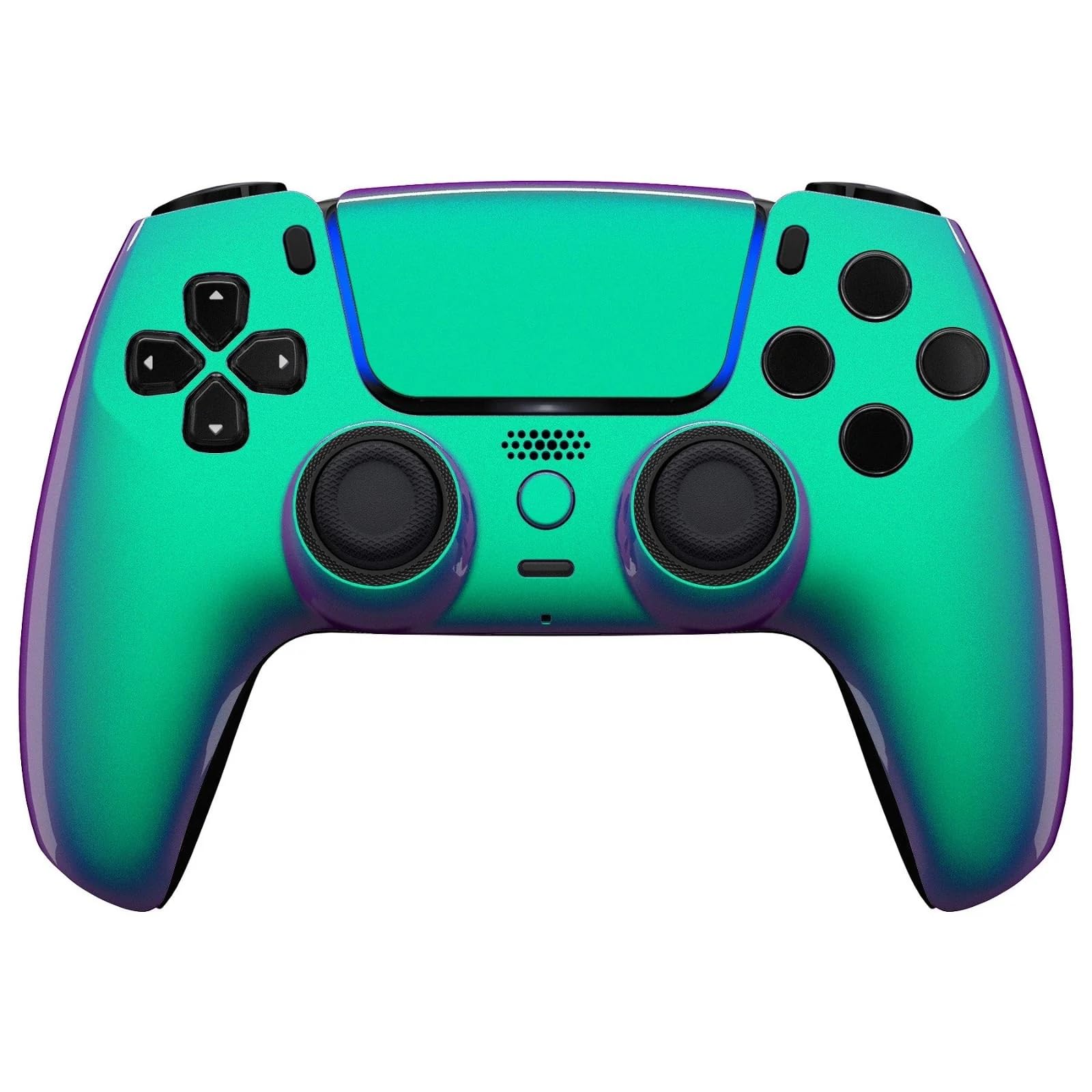 Custom Controllerzz Wireless Compatible with PS5 - Multiple Designs Available (PS5 Green & Purple Chameleon)