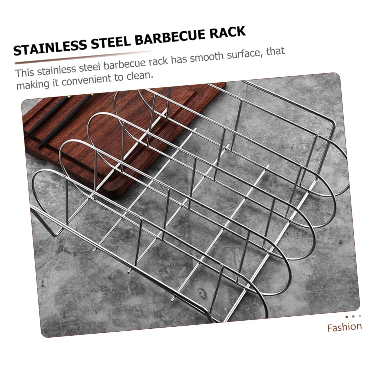 TOYANDONA Griglia in Acciaio Inox per Barbecue Supporto per Costolette in Piedi Utensile Barbecue per Grigliate all’Aperto Resistente per Feste Picnic in Giardino