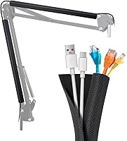 Vista 8 de Brazo de micrófono AT2020 con filtro para interferencias, compatible con Audio-Technica AT2020, micrófono USB Audio-Technica AT2020V con funda