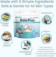 Vista 6 de TruKid Bubble Podz Baño de Burbujas para Niños, Pequeños y Bebés, Sin Lágrimas, Suave y Refrescante, Bomba de Baño para Piel Sensible