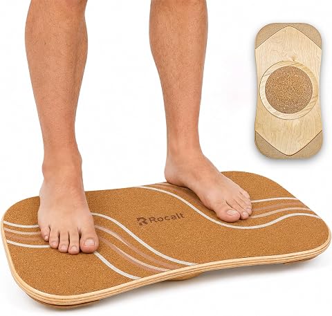 Rocalt Standing Desk Balance Board, Anti Fatigue Cork Wob...