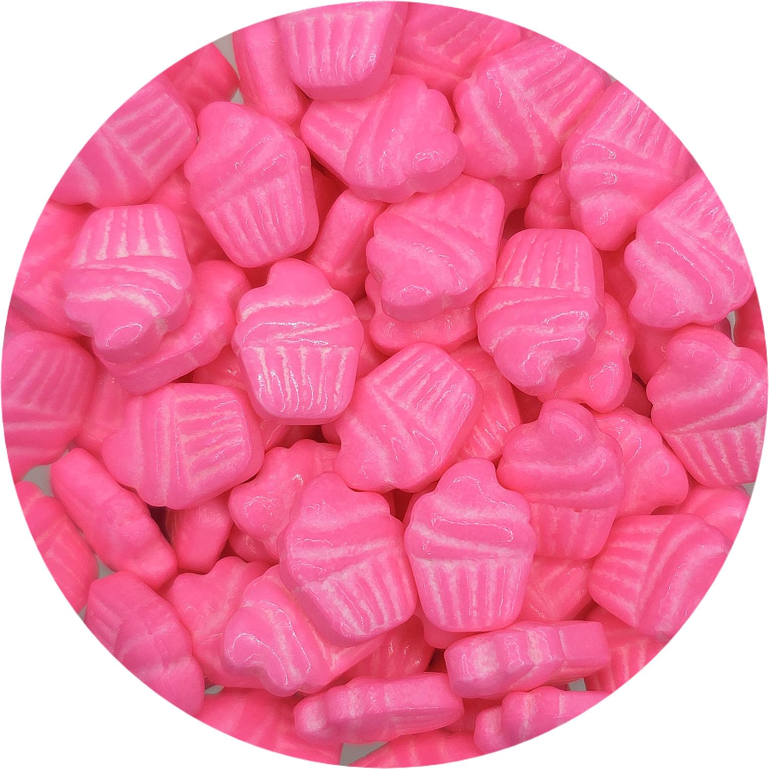 NCS Pink Cupcake Shape Edible Candy Sprinkles, 8 ounces