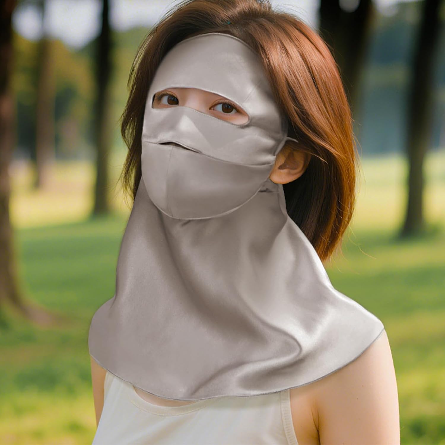 Light Weight Breathable Face Cover Sun Protecting Outdoor Sports for Men Women Outdoor Cycling Wicking Silk Sun