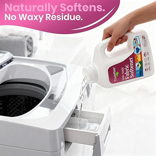 Miniatura 9 de Truly Free Suavizante de telas natural, no tóxico para bebés y niños, acondicionador suavizante de ropa a base de plantas, seguro, suave y sin