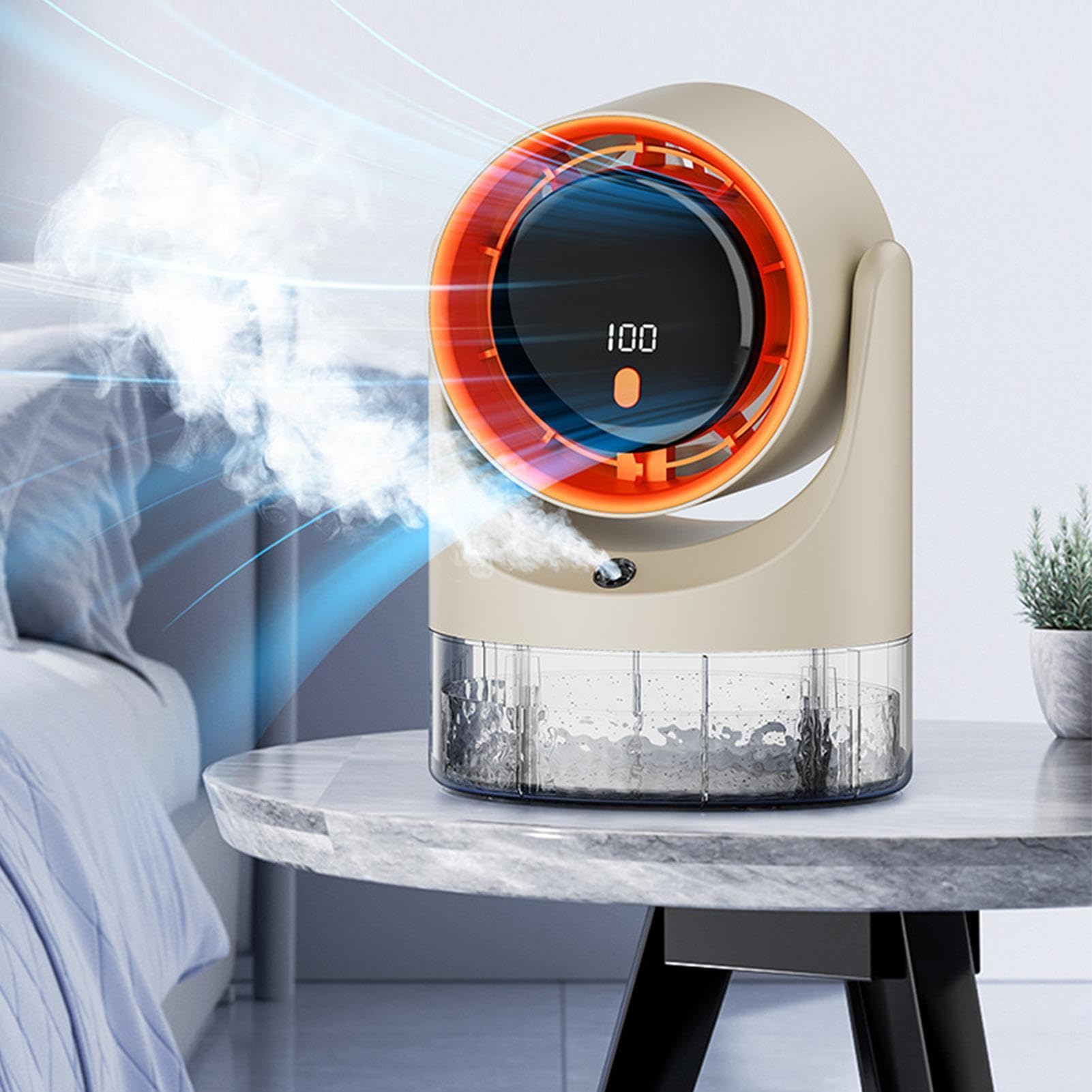Ventilatore da Scrivania 100 Velocità Ricaricabile, Raffreddamento