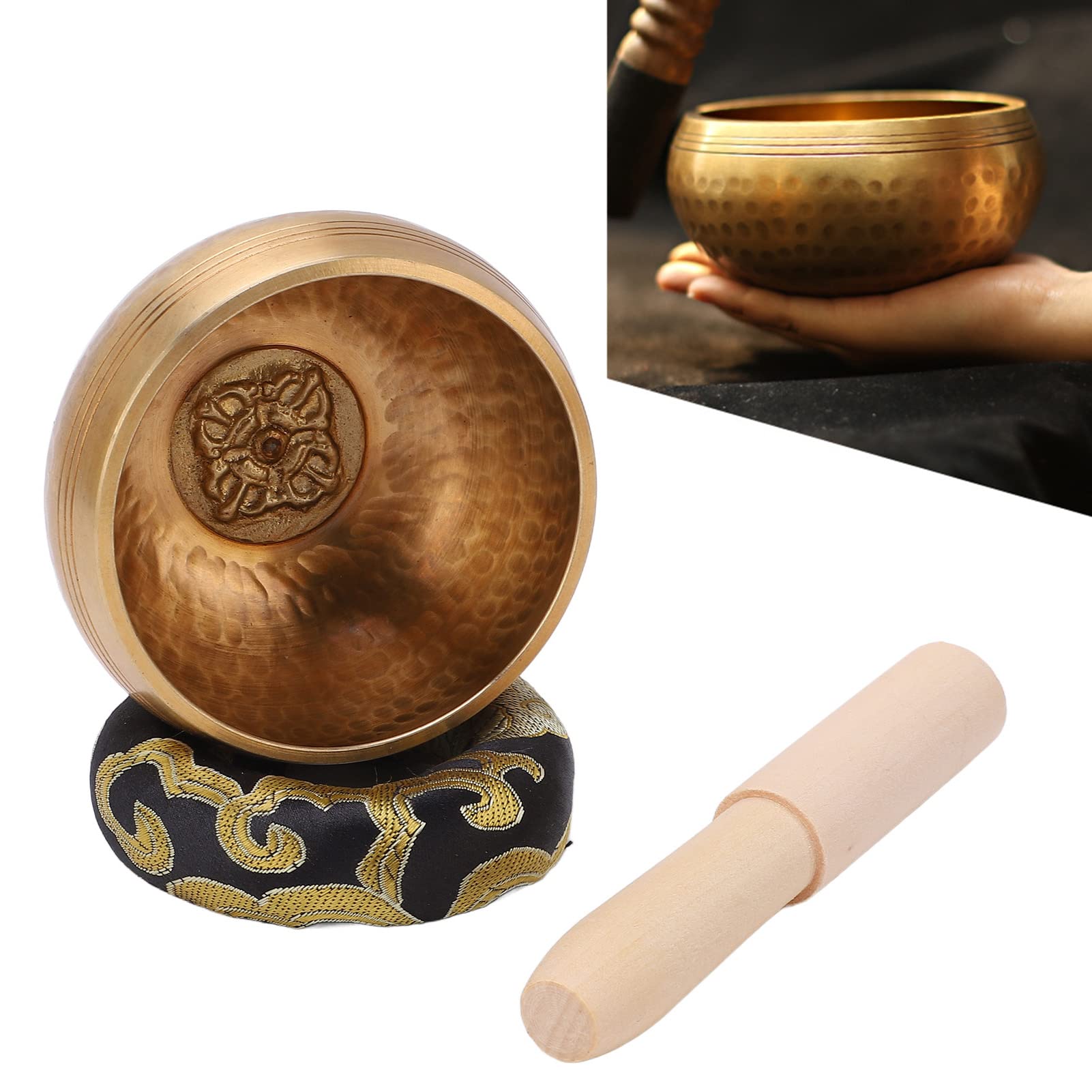 ヨガ用シンギングボウル Amazon.co.jp: 瞑想やヨガ用の手打ちシンギングボウル。口径8cm