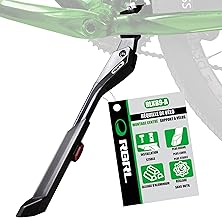 RBRL Béquille de vélo réglable en hauteur – Alliage d’aluminium solide, pied antidérapant – pour VTT, vélo électrique, de route ou randonnée (24-29") – charge max 45 kg