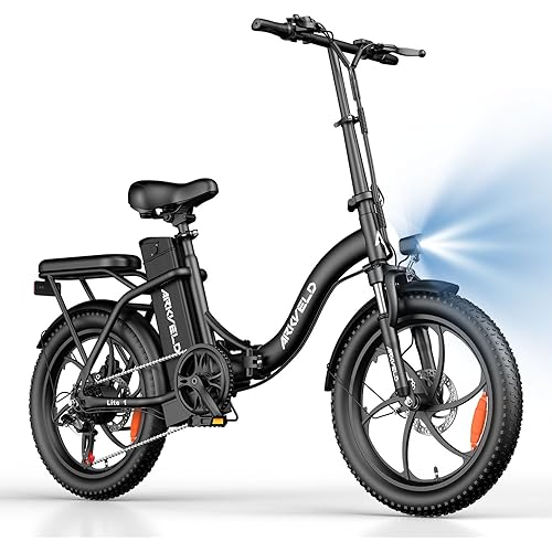 H14 Electric Bike for Adults, Peak 1200W/1500W 25 MPH Folding Electric Bikes for Adults, 48V 10A(480WH) Ebike, 45 Miles(PAS) E Bike, 11-Level Full Suspension E-Bike, 14"×2.0" Folding Ebike for Teens