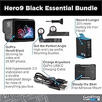 Vista 2 de GoPro HERO9 Black - Paquete de comercio electrónico - Cámara de acción impermeable con pantalla LCD frontal y pantalla trasera táctil, video 5K