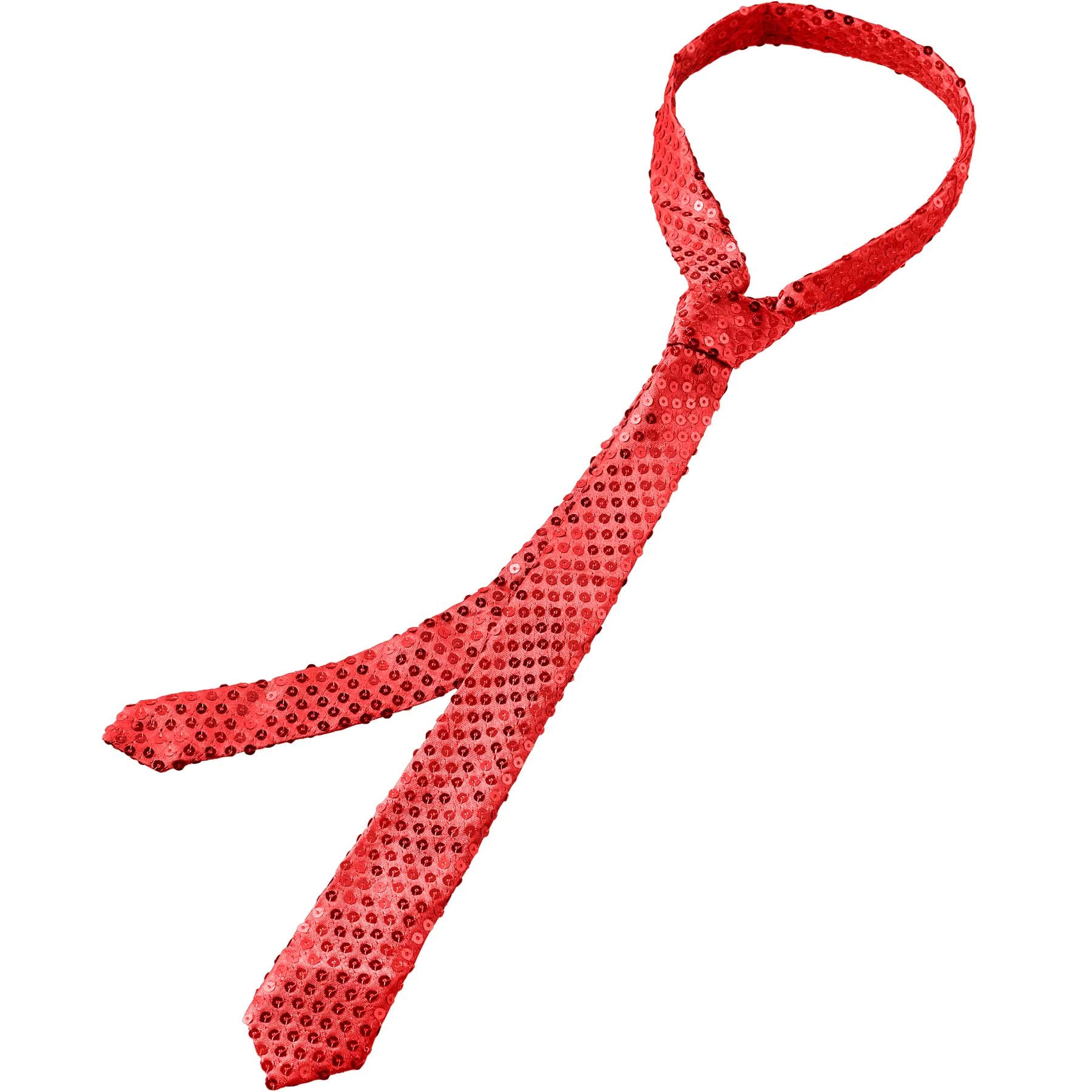 dressforfun 901021 Pailletten Krawatte für Damen und Herren, Glitzer Schlips in Einheitsgröße, schmale Krawatte für Party Kostüm Fasching Karneval - diverse Farben -