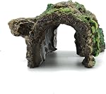 JIH Décorations de l'aquarium Resin Hollow Tree Trunk Ornament, Bettas House Cave Wood House Décor pour réservoir de poisson (HS-SP207)