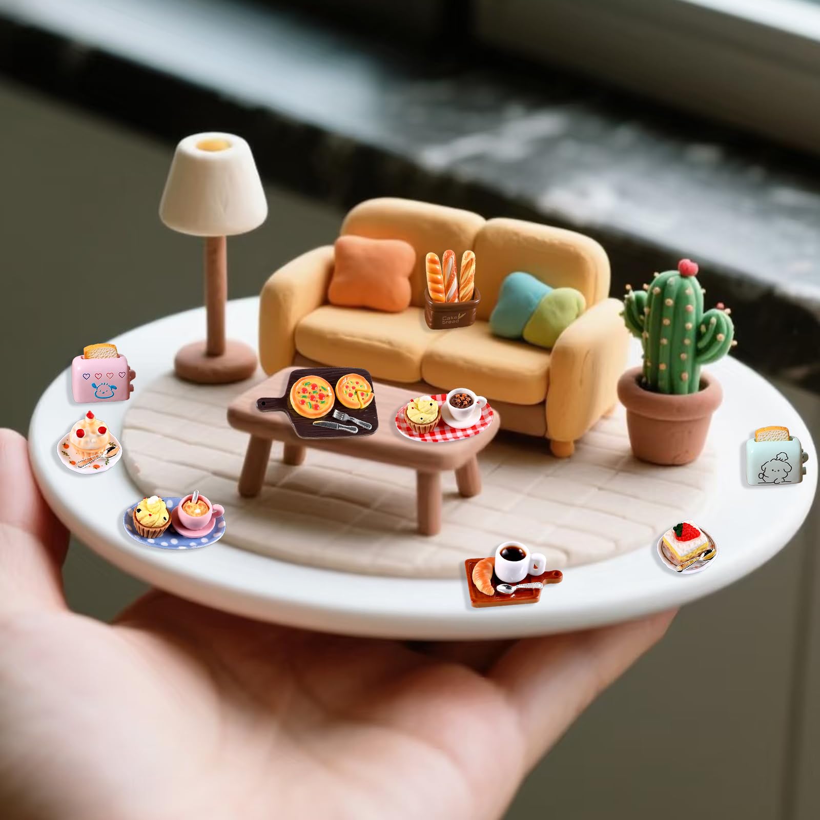 cobee Lot de 33 mini aliments pour maison de poupée - Modèle miniat