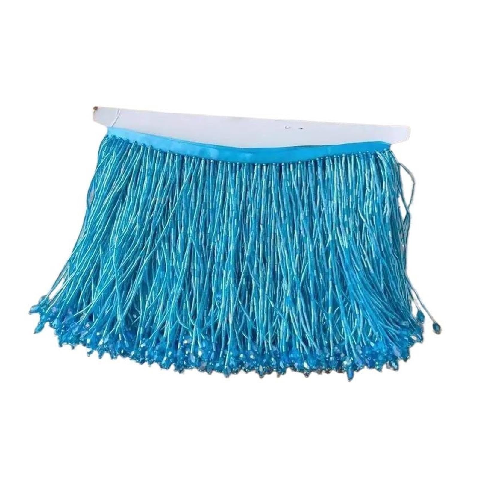 Nappe in pizzo fatte a mano con perline di cristallo alte 16 cm