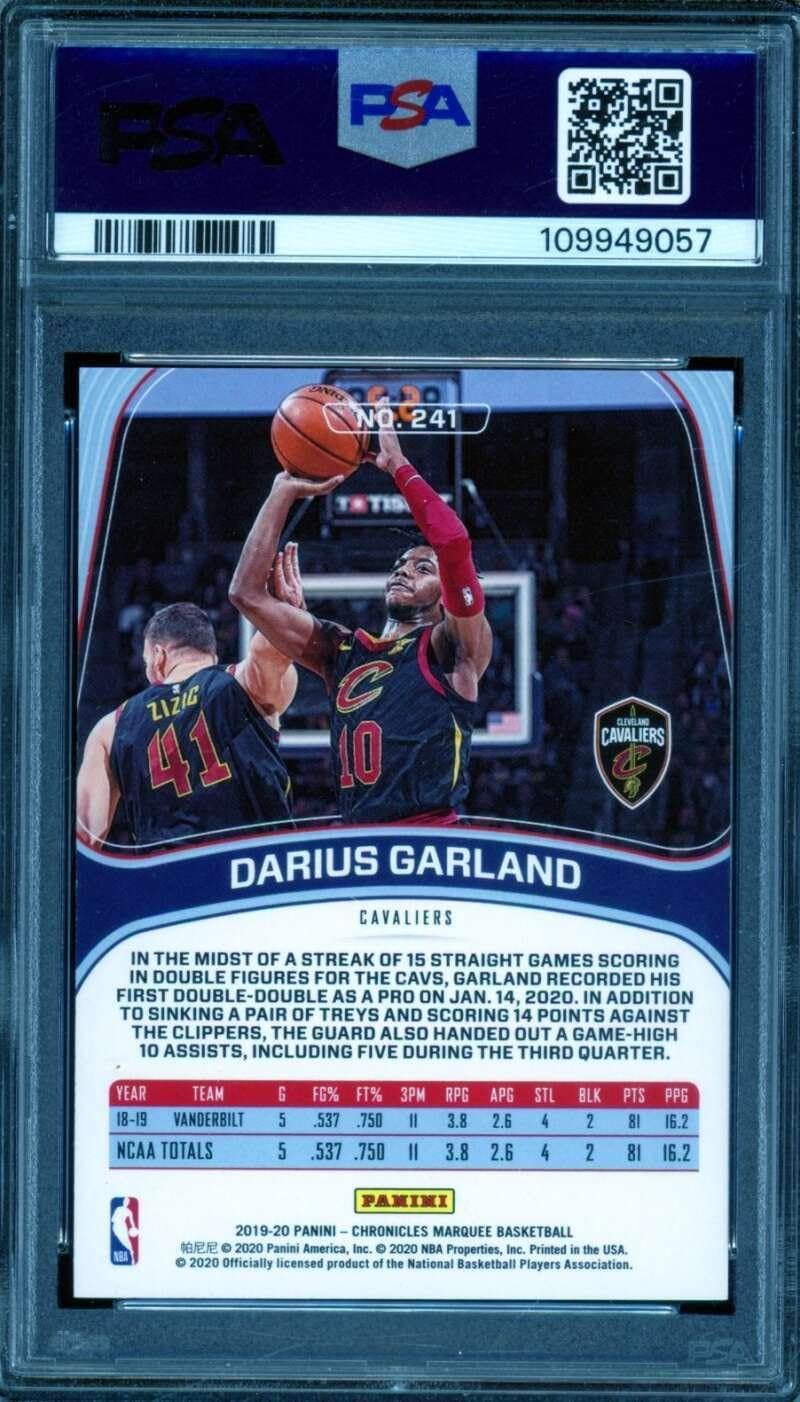 Darius Garland Rookie Card 2019-20 Panini Chronicles #241 PSA 9 - Basketball Slabbed Rookie Cards