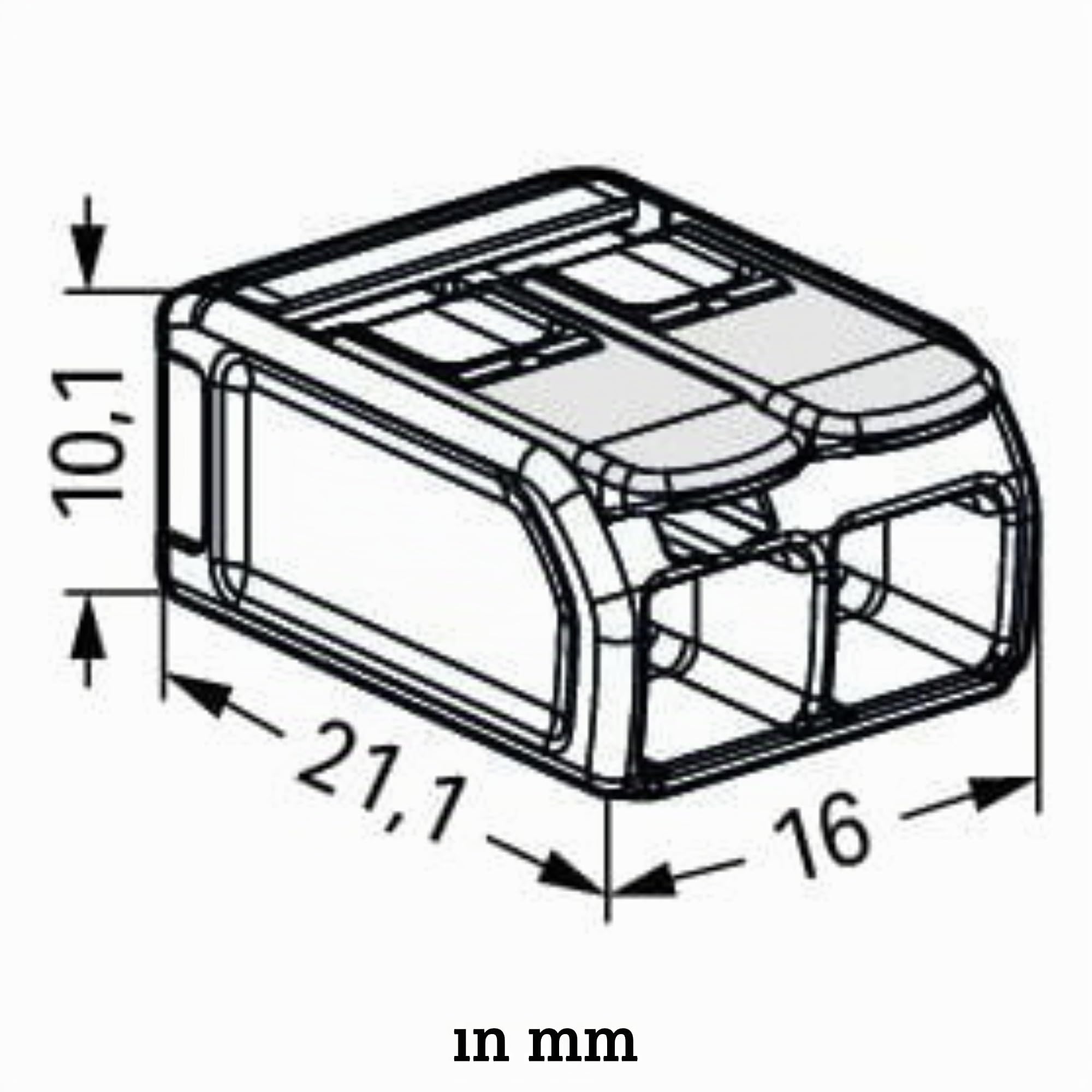 WAGO Verbindungsklemmen 221-682 | 2 Leiter, bis 6 mm², 50 Stück, COMPACT Kabelverbinder mit Hebeln für alle Leiterarten weltweit, bestätigte Anwendungssicherheit