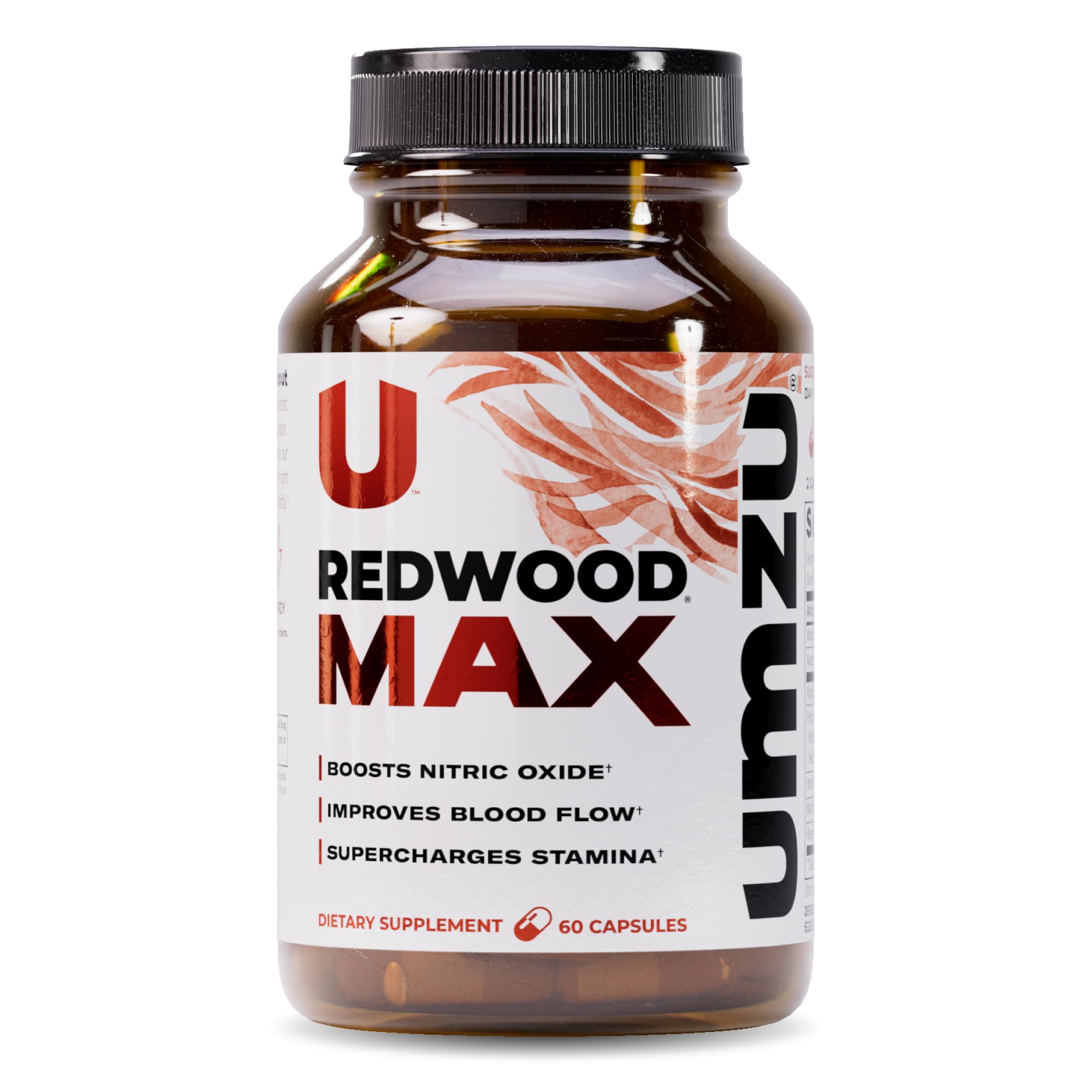 UMZU Redwood Max Nitric Oxide Booster, 1-Month Supply – Advanced Nitric Oxide Supplement with Fitnox Blend, Pine Bark, Resveratrol & Tart Cherry – Promotes Healthy Circulation, Energy and Recovery