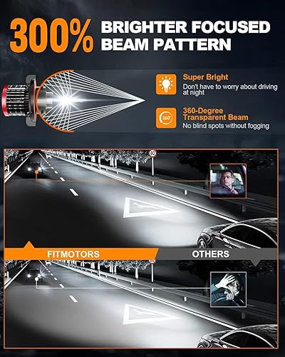 Miniatura 4 de Bombillas LED H139008, 80 W, 16000 lúmenes, brillantes, 6500 K, blanco frío, reemplazo halógeno IP68 impermeable, paquete de 2