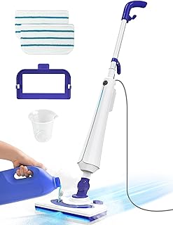 Sponsored Ad - Steam Mop for Floor Cleaning, 1300W Floor Steamer with Detergent Chamber, 25S Heat Up, Lightweight Steamer ...