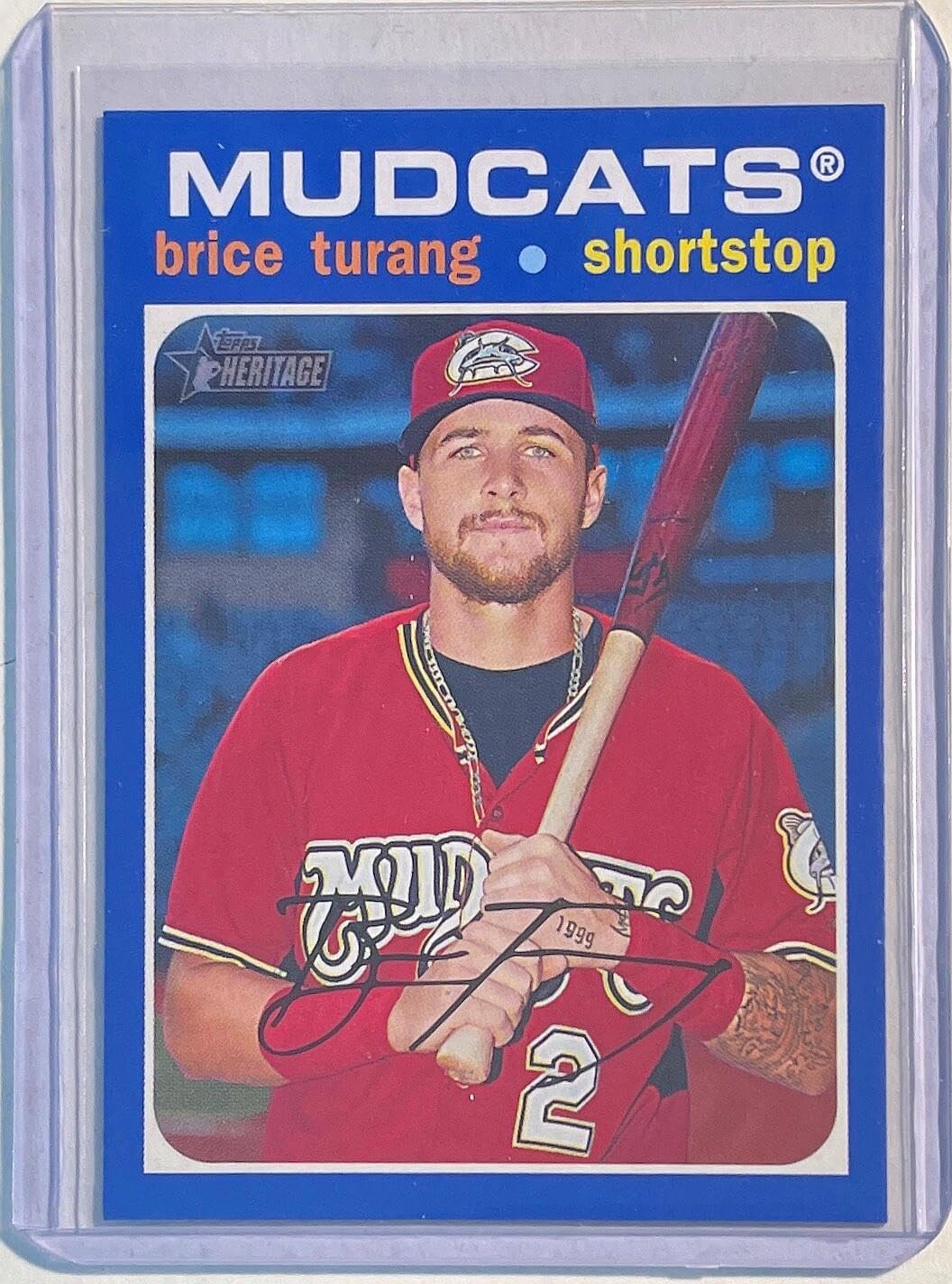 Brice Turang 2020 Topps Heritage Minors Prospect #d 10/99 - Baseball Cards
