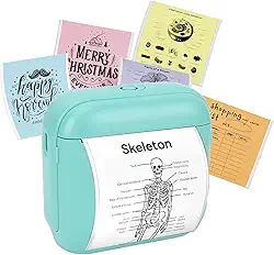 Yunseity Máquina de fazer etiquetas Bluetooth, impressora térmica de bolso, máquina de fazer adesivos para casa, escritório, organização, pequenas empresas