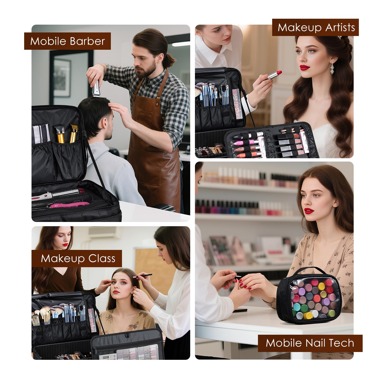 Extra Large Professional Makeup Case and Cosmetic Organizer