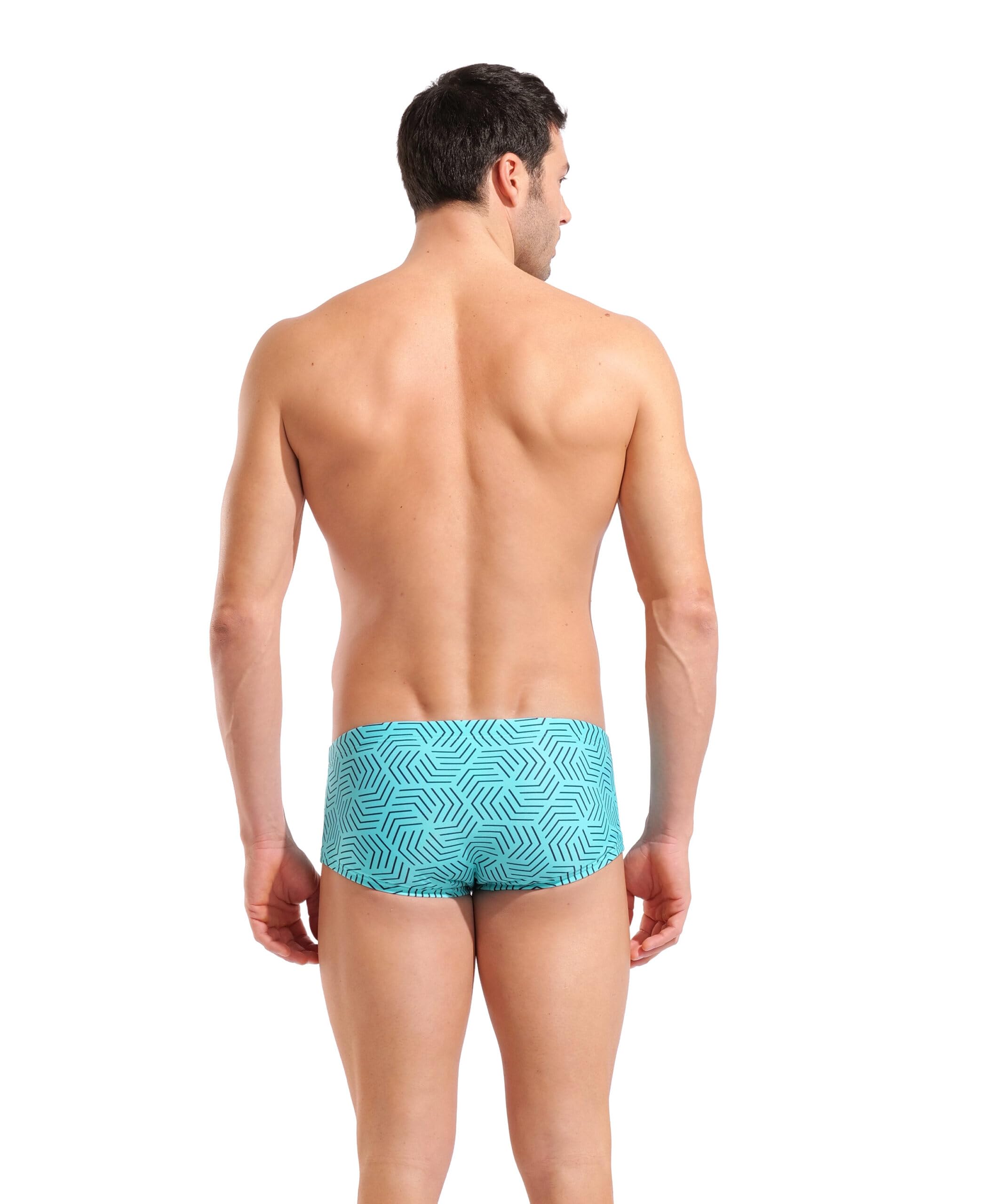 ARENA Costume Uomo Alto Trunk Swim Low Waist Nuoto Piscina Acqua/Nero Taglia 42 ITA