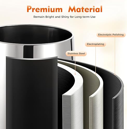 Miniatura 5 de Dispensador de bebidas aislado de 3.43 galones, dispensador de bebidas calientes de acero inoxidable de 54 tazas con grifo, dispensador portátil de