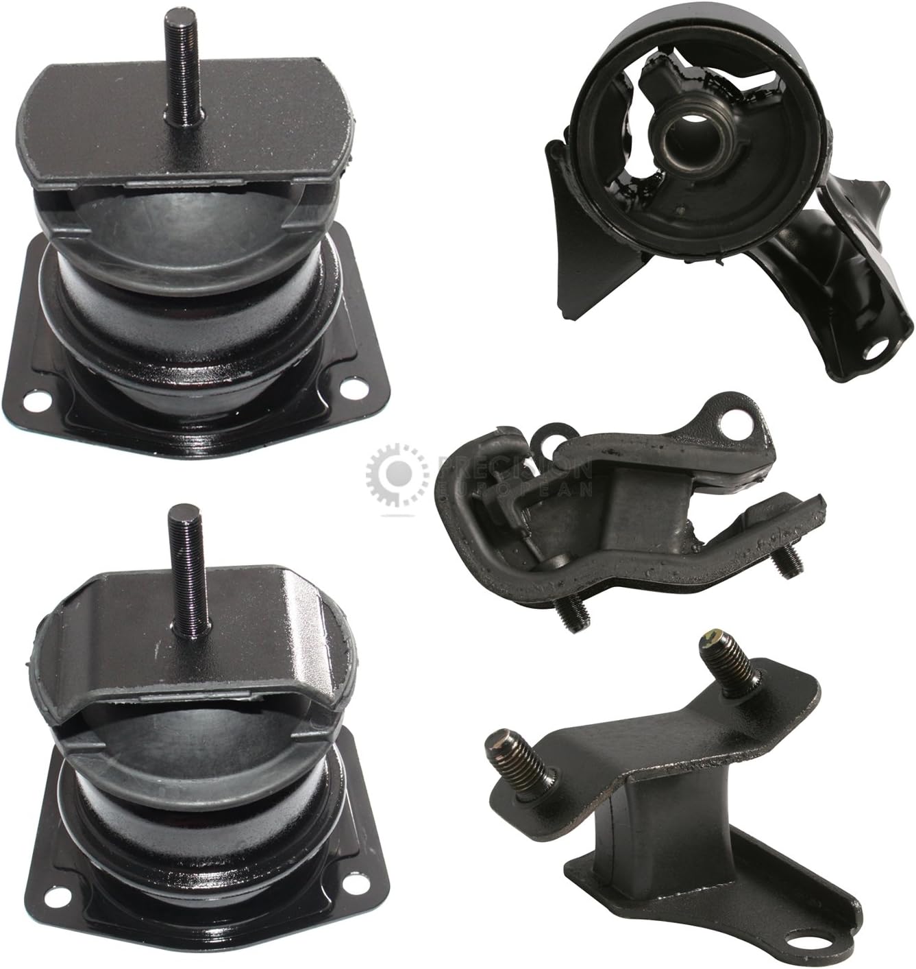 5pcs Motor Mounts Kit Set for Automatic Transmission Only - Compatible with 98-02 Honda Accord (V6 3.0L) and 99 Acura TL (3.2L) - Engine Mounts