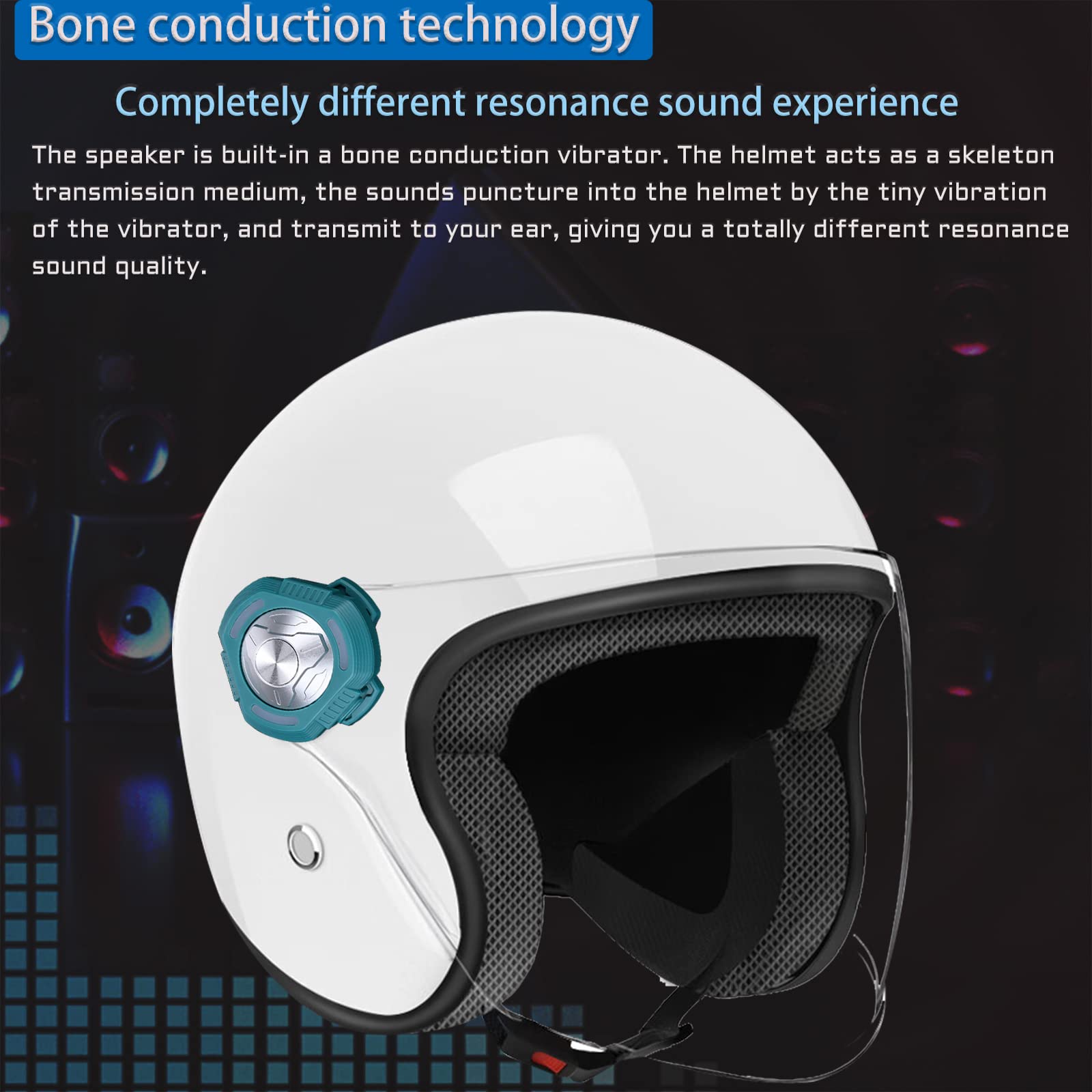 bike helmet bone conduction Amazon.com: FANSAISI Motorcycle Bluetooth Bone Conduction Helmet Speaker  Wireless Helmet Headphone Headset with DSP Nosie Cancellation Mic IP66  Waterproof (Green) : Electronics