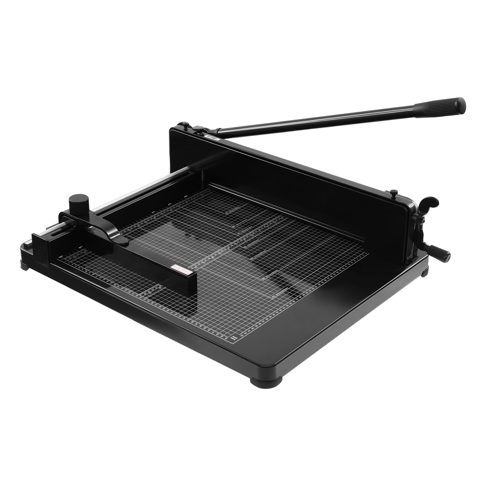 Taglierina manuale ad alte prestazioni – Taglia carta A3 con scala e copertura di sicurezza, taglia fino a 40 mm (400 fogli), ideale per ufficio, scuola e stampa (nero)